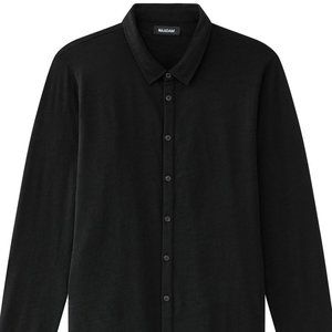 NAADAM Ultralight Button Up Shirt (Black)